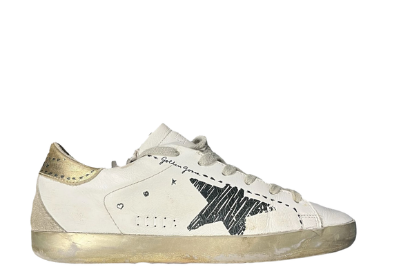 Golden Goose Superstar ( White Gold Silver )