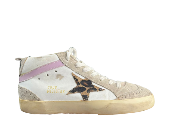 Golden Goose Mid Star (étoile léopard)