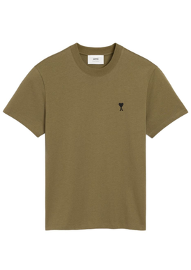 T-Shirt AMI Paris Petit Cœur Kaki