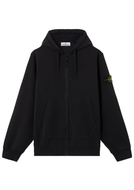 Hoodie Zippé Stone Island Noir
