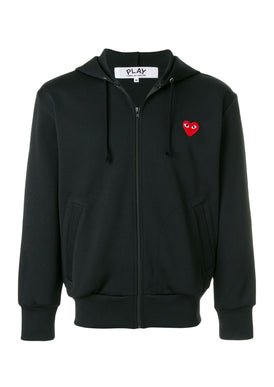 Hoodie Zippé Comme des Garçons (Noir)