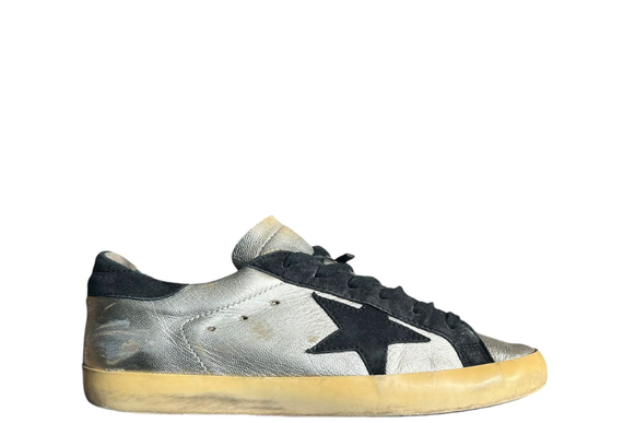 Golden Goose Superstar ( White Silver )