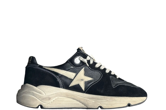 Golden Goose Running ( Black Cream )