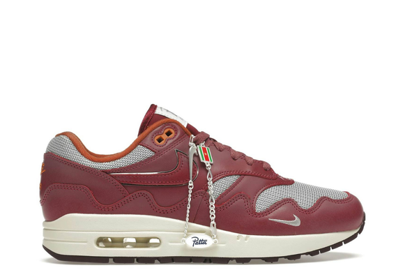 Nike Air Max 1 Patta ( Wave Rush Maroon ) 2021