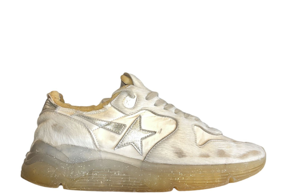 Golden Goose Running ( Sole Silver )