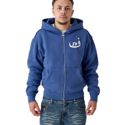 Zip Hoodie 808 - Bleu
