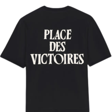 T-Shirt AMI Paris Place Des Victoires Noir