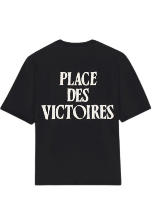 T-Shirt AMI Paris Place Des Victoires Noir