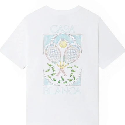 T-shirt Casablanca Tennis Bleu