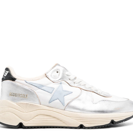 Golden Goose Running Metallic Blue