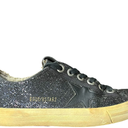 Golden Goose V-Star Paillette Noir