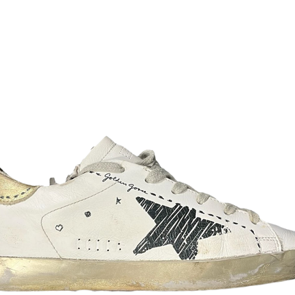 Golden Goose Superstar ( White Gold Silver )