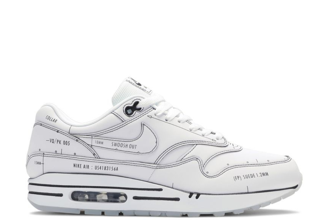 Nike Air Max 1 Sketch to Shelf (Schematic White)