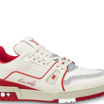 Louis Vuitton Trainer White Red