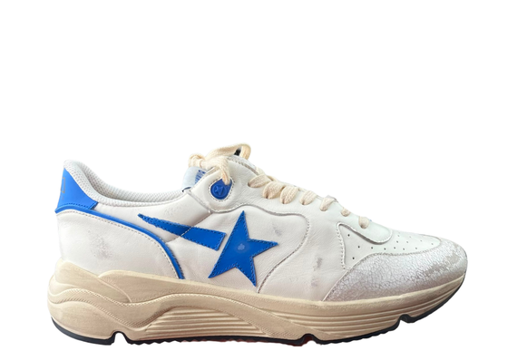 Golden Goose Running White Blue