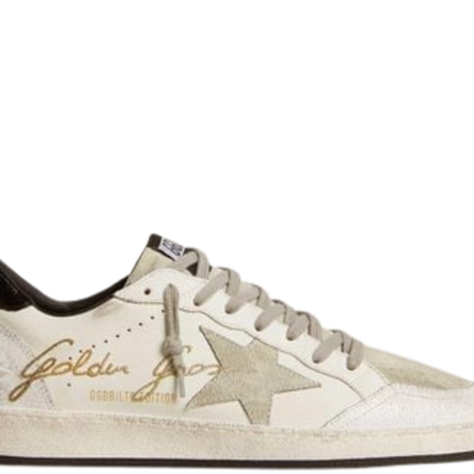 Golden Goose Ball Star White and Gold Special Edition