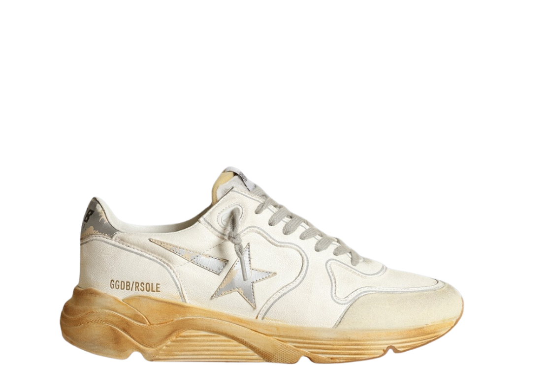 Golden Goose Running White Yellow Sole