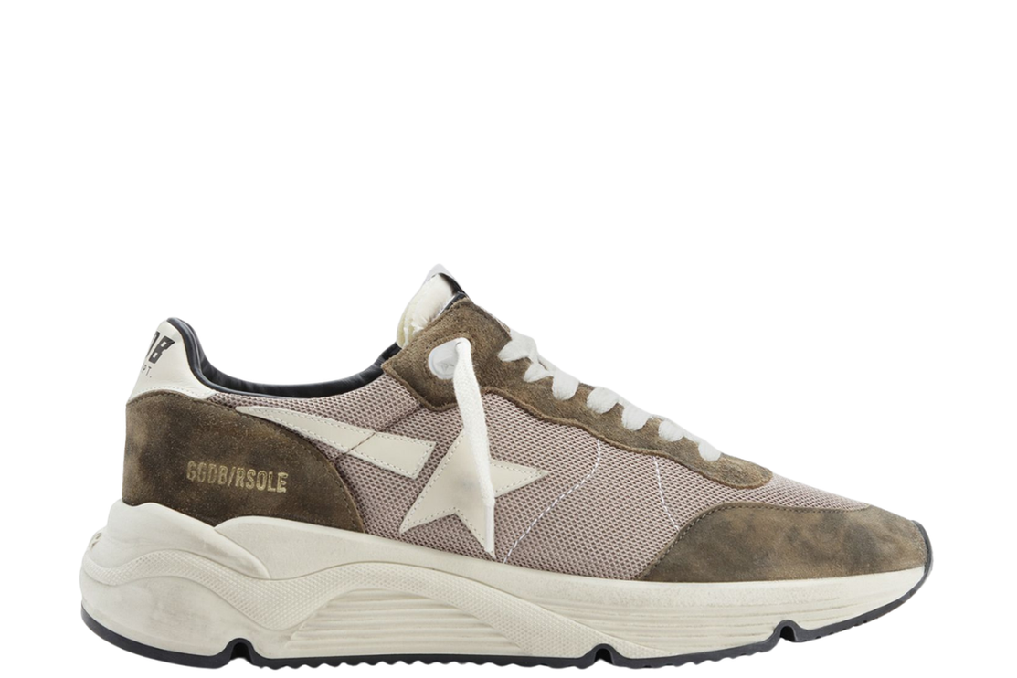 Golden Goose Running Kaki Beige