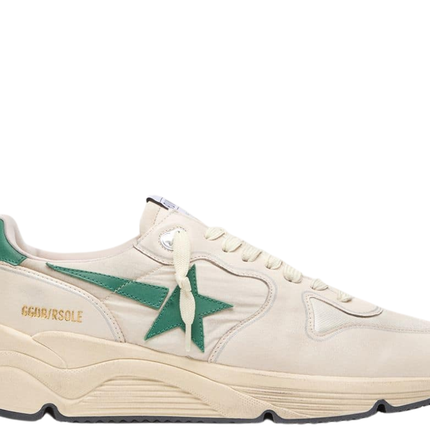 Golden Goose Running White Kaki