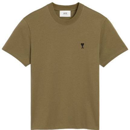 T-Shirt AMI Paris Petit Cœur Kaki