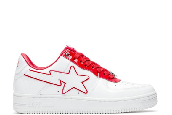 A Bathing Ape BAPE Sta White Red