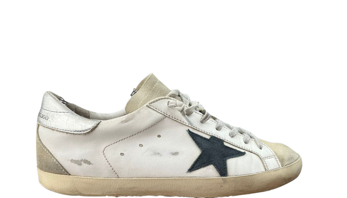 Golden Goose Superstar White (Etoile Bleu Silver)