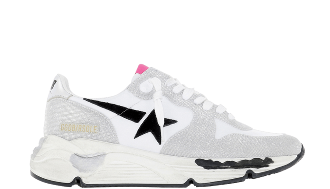 Golden Goose Running Silver Sequin