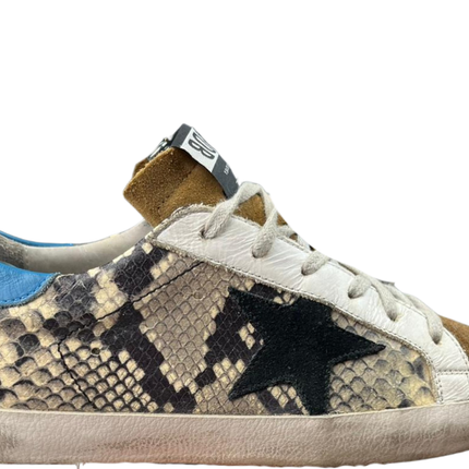 Golden Goose Superstar (Croco Brown Blue)
