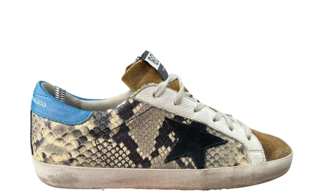 Golden Goose Superstar (Croco Brown Blue)