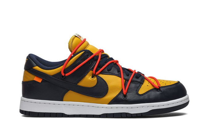 Nike Dunk Low Off White University Gold