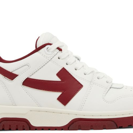 Off-White Out Of Office White Burgundy