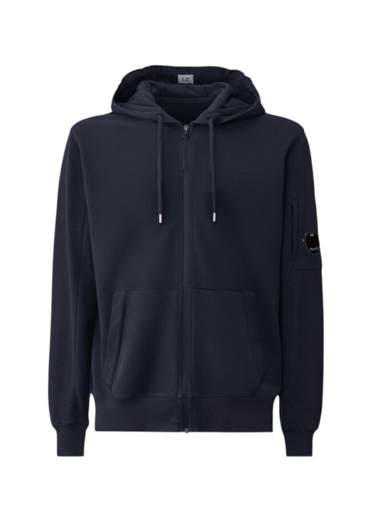 Hoodie Zippé CP Company (Bleu Marine)