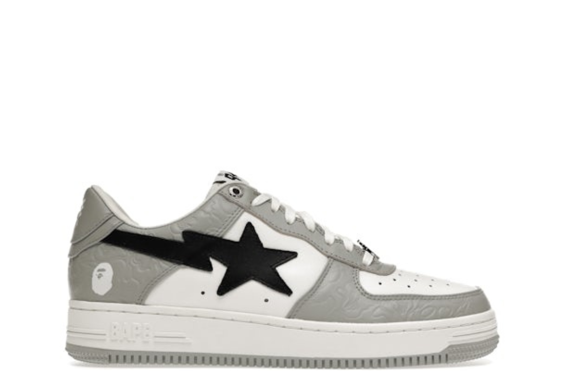 A Bathing Ape Bape Sta ( Grey Black )