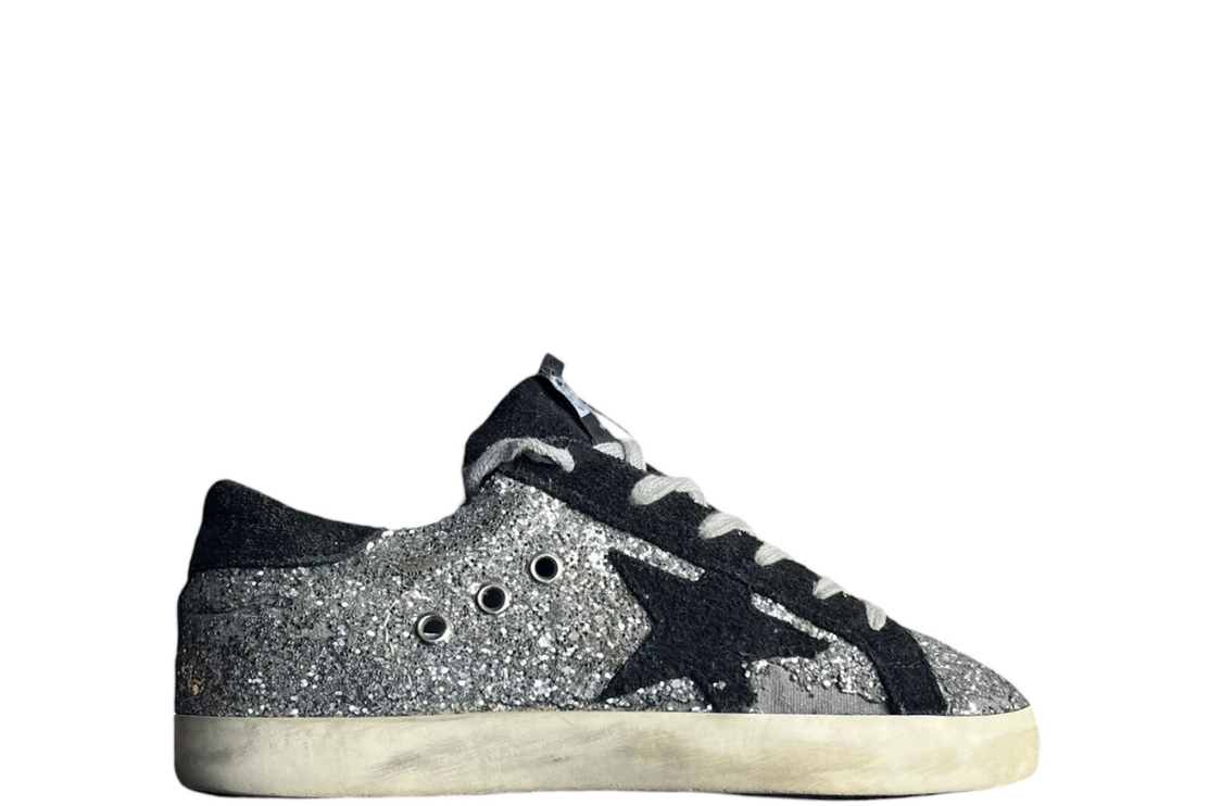 Golden Goose Superstar ( Black Metallic )