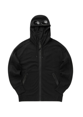 Hoodie Zippé Google CP Company (Noir)
