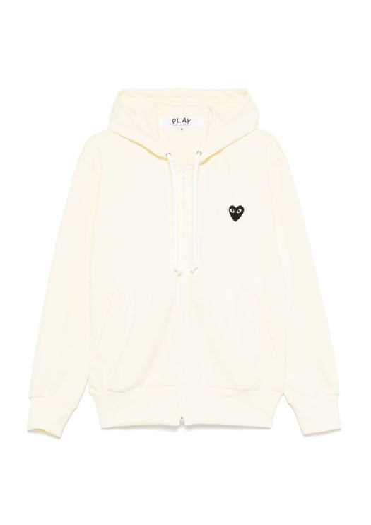 Hoodie Zippé Comme Des Garçons (Beige)