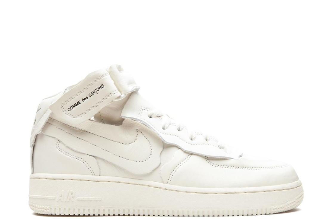 Nike Air Force 1 Mid Comme Des Garçons ( White ) 2020