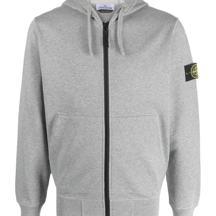 Hoodie Zippé Stone Island (Gris)