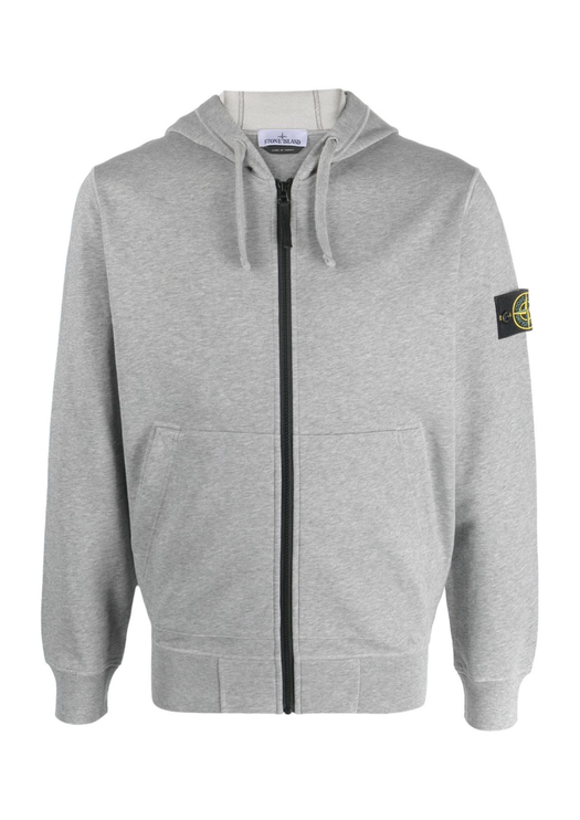 Hoodie Zippé Stone Island (Gris)
