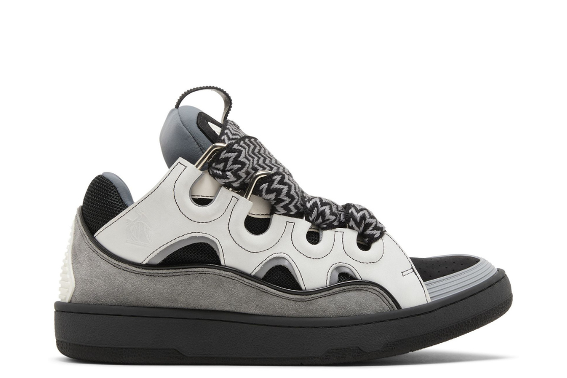 Lanvin Curb Sneakers 'White Anthracite'