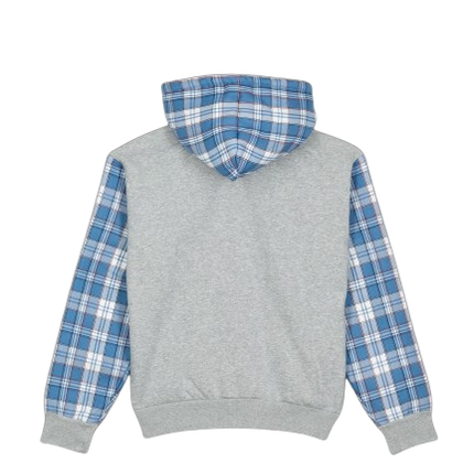 Zip Hoodie ARABIC Plaid - blue
