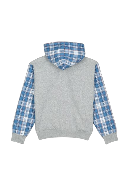 Zip Hoodie ARABIC Plaid - blue