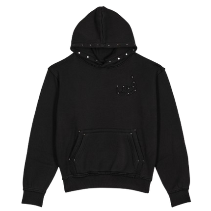 Hoodie Button - Black