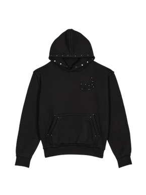 Hoodie Button - Black