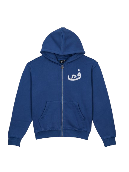 Zip Hoodie 808 - Bleu