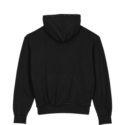 Hoodie Button - Black
