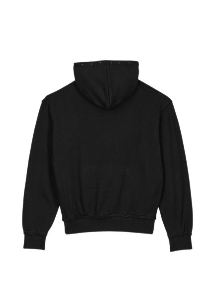 Hoodie Button - Black